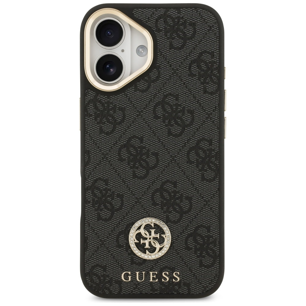 MagSafe cover til Apple iPhone 17, Guess, 4G Strass Logo, Sort
