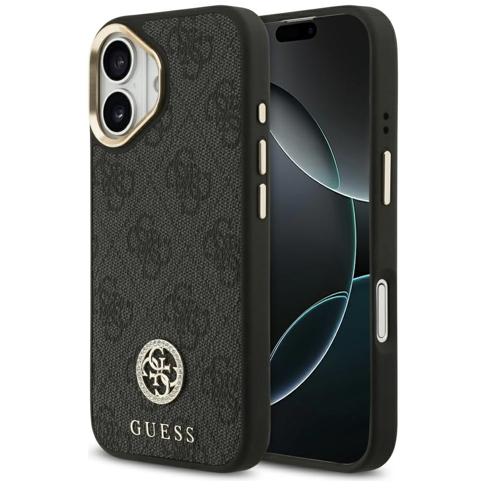 MagSafe cover til Apple iPhone 17, Guess, 4G Strass Logo, Sort