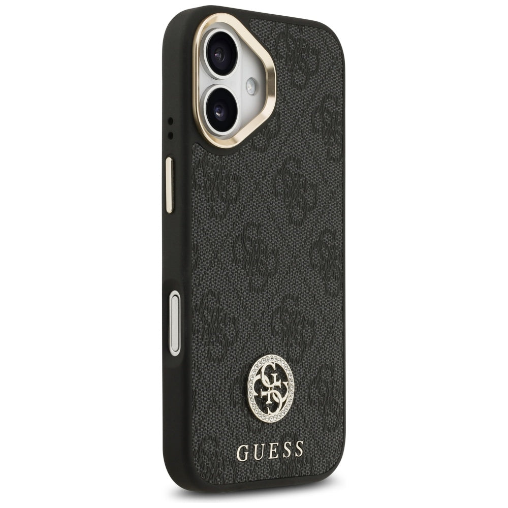 MagSafe cover til Apple iPhone 17, Guess, 4G Strass Logo, Sort