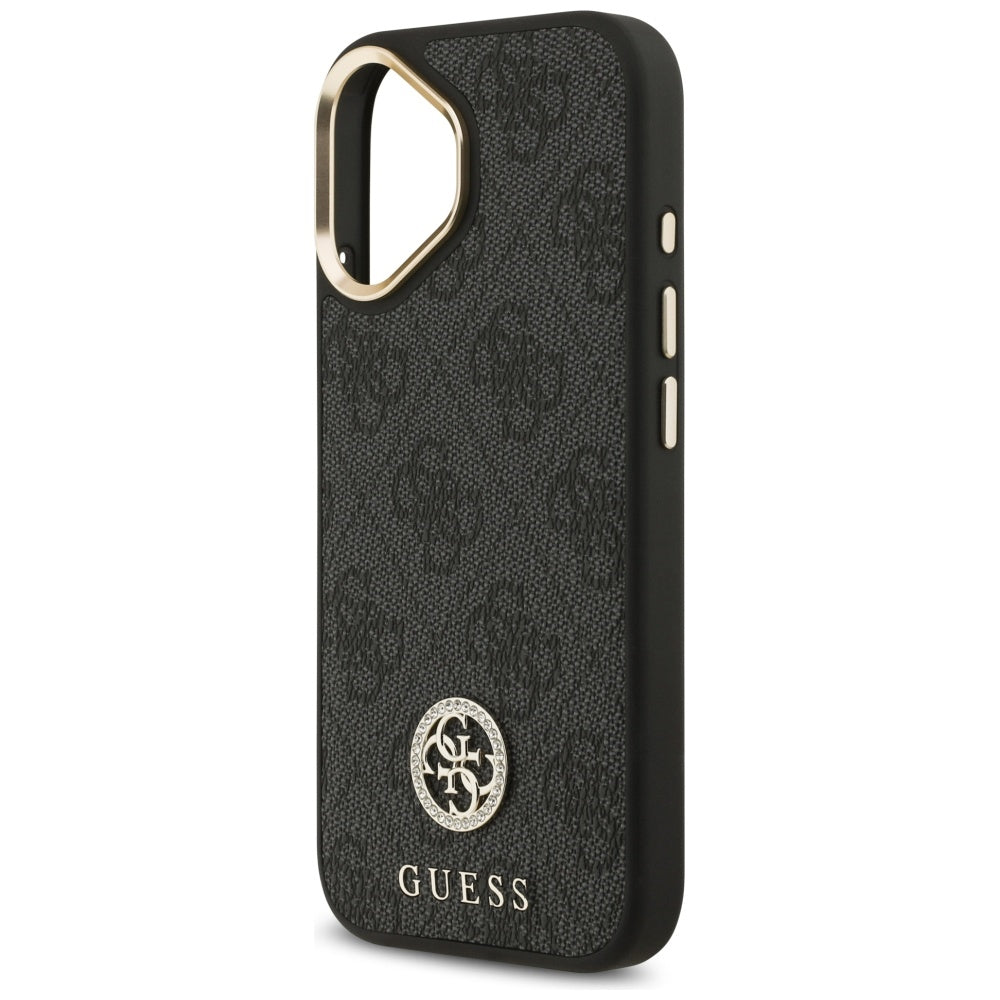 MagSafe cover til Apple iPhone 17, Guess, 4G Strass Logo, Sort