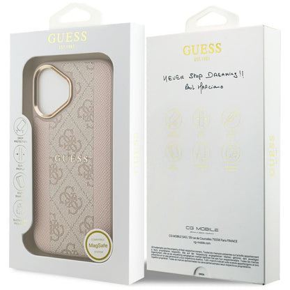 MagSafe cover til Apple iPhone 17, Guess, 4G Stripe, Pink