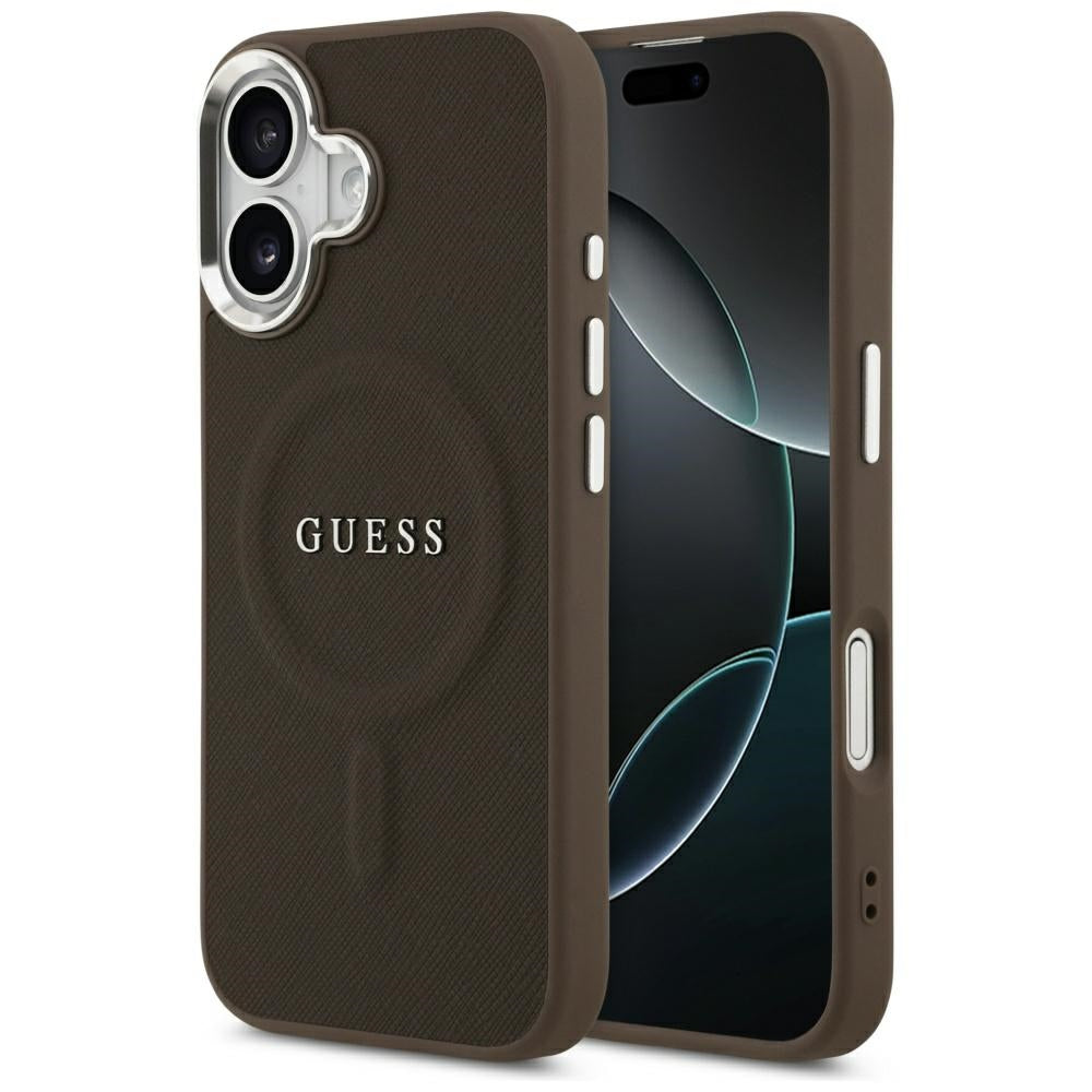 MagSafe cover til Apple iPhone 17, Guess, Classic Logo, Brun