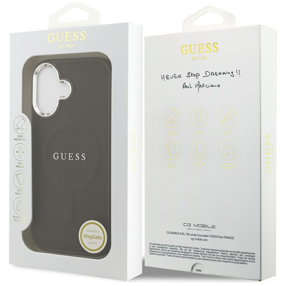 MagSafe cover til Apple iPhone 17, Guess, Classic Logo, Brun
