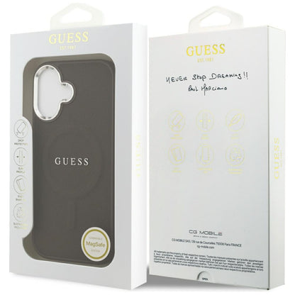 MagSafe cover til Apple iPhone 17, Guess, Classic Logo, Brun