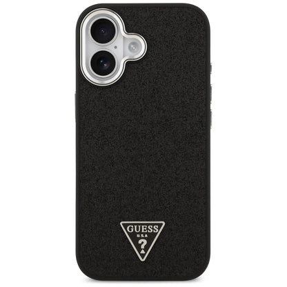 MagSafe cover til Apple iPhone 17, Guess, Glitter Triangle Logo, Sort