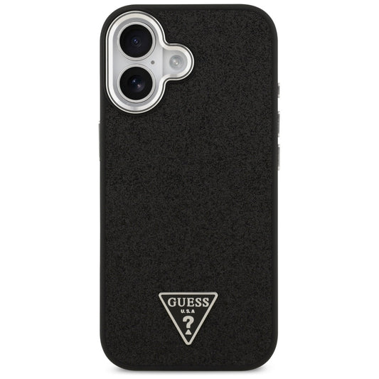 MagSafe cover til Apple iPhone 17, Guess, Glitter Triangle Logo, Sort