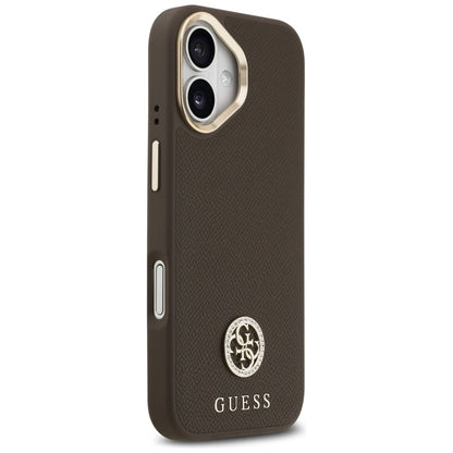 MagSafe cover til Apple iPhone 17, Guess, Grained Strass Logo, Brun