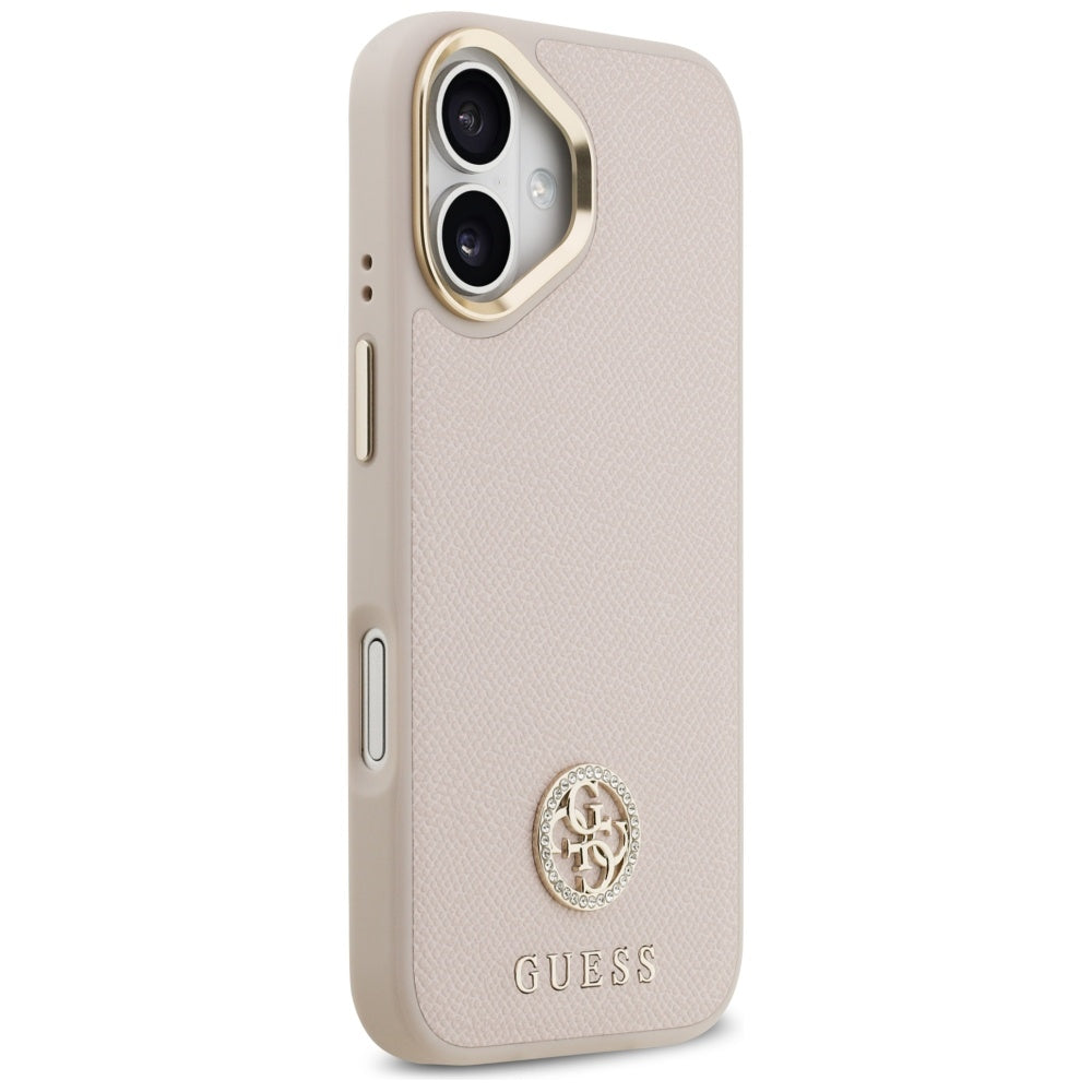 MagSafe cover til Apple iPhone 17, Guess, Grained Strass Logo, Pink