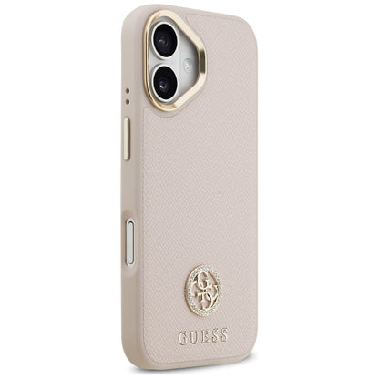 MagSafe cover til Apple iPhone 17, Guess, Grained Strass Logo, Pink