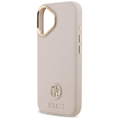 MagSafe cover til Apple iPhone 17, Guess, Grained Strass Logo, Pink