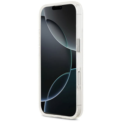 MagSafe cover til Apple iPhone 17, Guess, IML Gradient Triangle Logo, Transparent