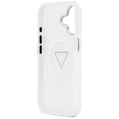 MagSafe cover til Apple iPhone 17, Guess, IML Gradient Triangle Logo, Transparent