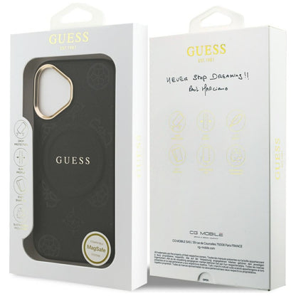 MagSafe cover til Apple iPhone 17, Guess, Peony Hot Stamp, Sort