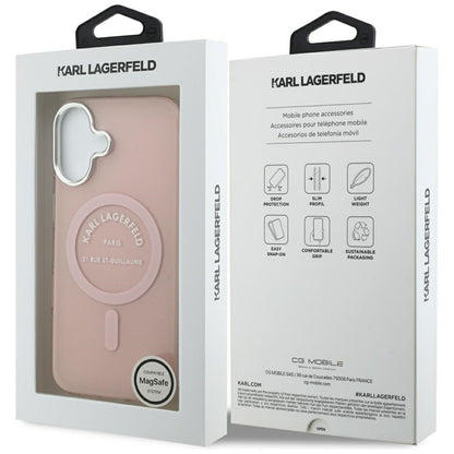 MagSafe cover til Apple iPhone 17, Karl Lagerfeld, IML Logo RSG, Pink