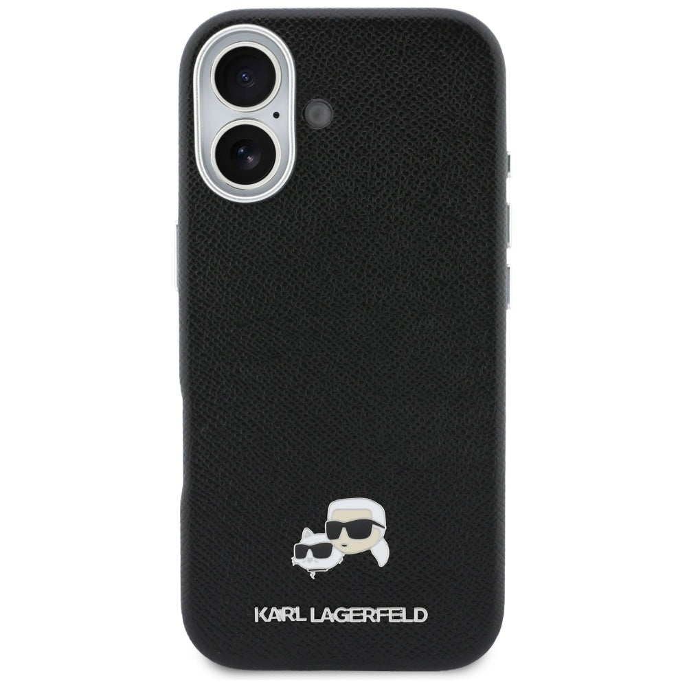 MagSafe cover til Apple iPhone 17, Karl Lagerfeld, Karl & Choupette Head's Pin, Sort