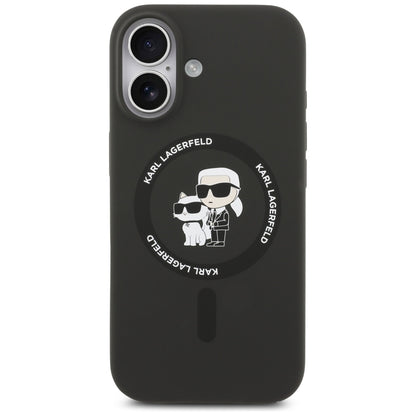MagSafe cover til Apple iPhone 17, Karl Lagerfeld, Ring Karl & Choupette, Sort