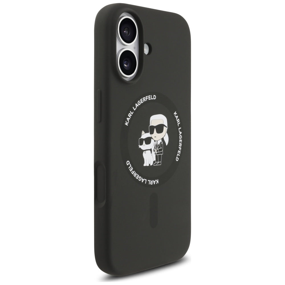 MagSafe cover til Apple iPhone 17, Karl Lagerfeld, Ring Karl & Choupette, Sort