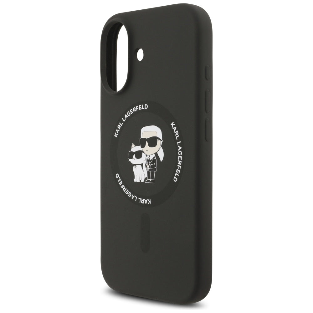 MagSafe cover til Apple iPhone 17, Karl Lagerfeld, Ring Karl & Choupette, Sort