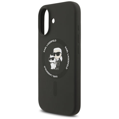 MagSafe cover til Apple iPhone 17, Karl Lagerfeld, Ring Karl & Choupette, Sort