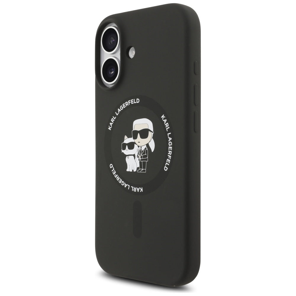 MagSafe cover til Apple iPhone 17, Karl Lagerfeld, Ring Karl & Choupette, Sort