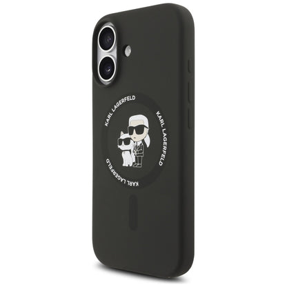 MagSafe cover til Apple iPhone 17, Karl Lagerfeld, Ring Karl & Choupette, Sort