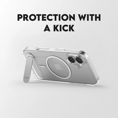 MagSafe cover til Apple iPhone 17, PanzerGlass, med indbygget kickstand, transparent