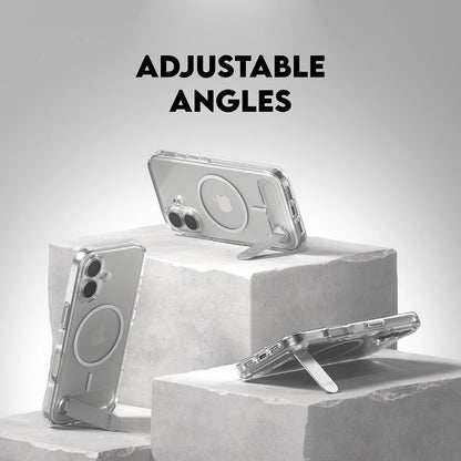 MagSafe cover til Apple iPhone 17, PanzerGlass, med indbygget kickstand, transparent