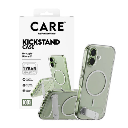 MagSafe cover til Apple iPhone 17, PanzerGlass, med indbygget kickstand, transparent
