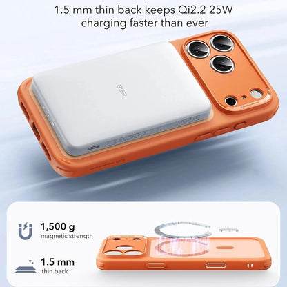 MagSafe cover til Apple iPhone 17 Pro, ESR, Classic Hybrid, Satin Orange