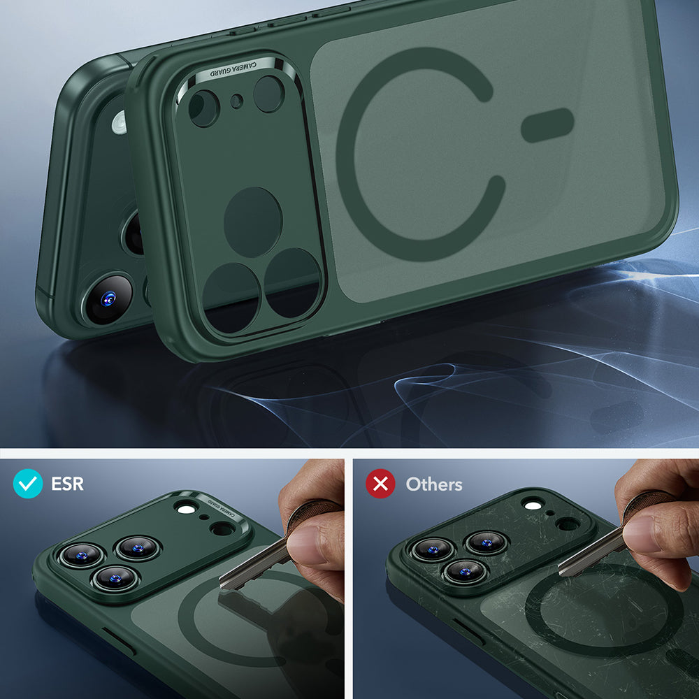 MagSafe cover til Apple iPhone 17 Pro, ESR, Classic Hybrid, Satineret Grøn