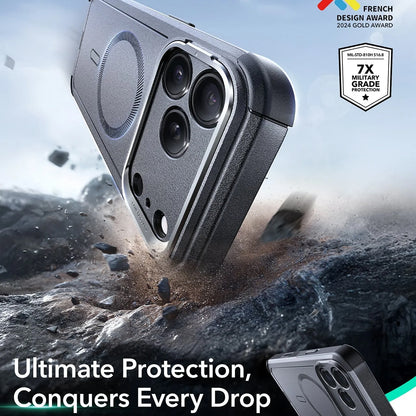 MagSafe cover til Apple iPhone 17 Pro, ESR, Cyber Armor Kickstand, Grå