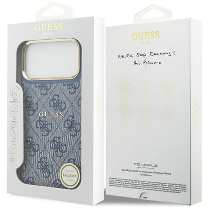 MagSafe cover til Apple iPhone 17 Pro, Guess, 4G Classic, Blå