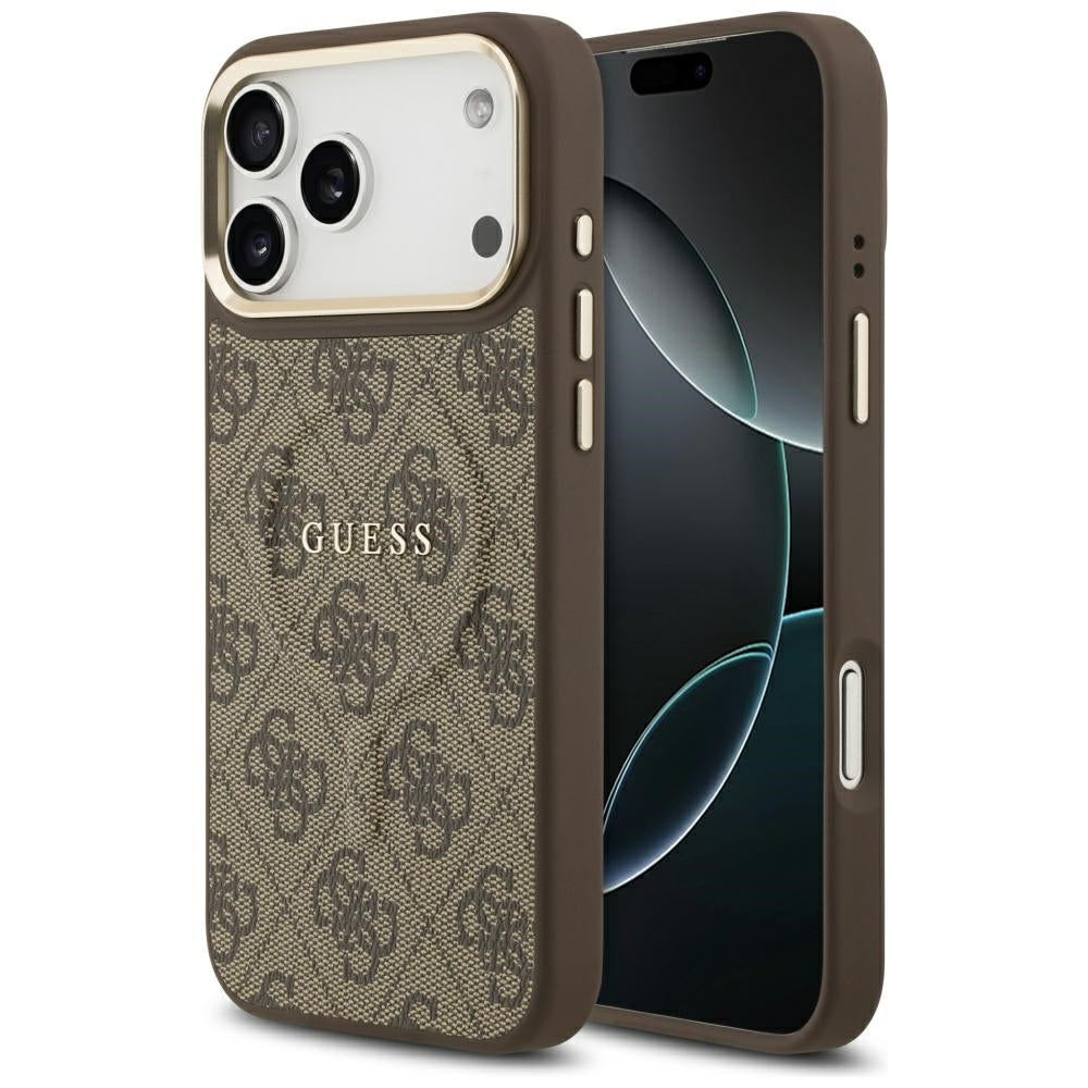 MagSafe cover til Apple iPhone 17 Pro, Guess, 4G Classic, Brun