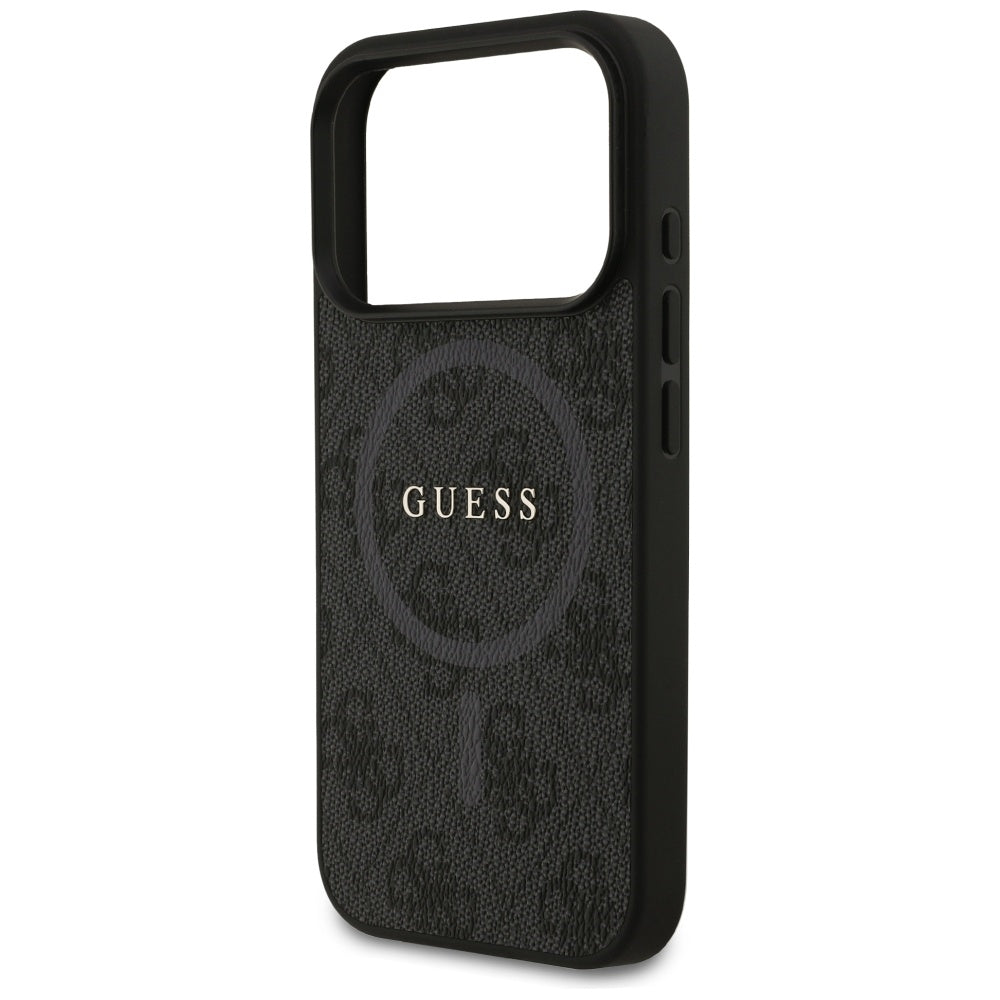 MagSafe cover til Apple iPhone 17 Pro, Guess, 4G Ring Classic Logo, Sort