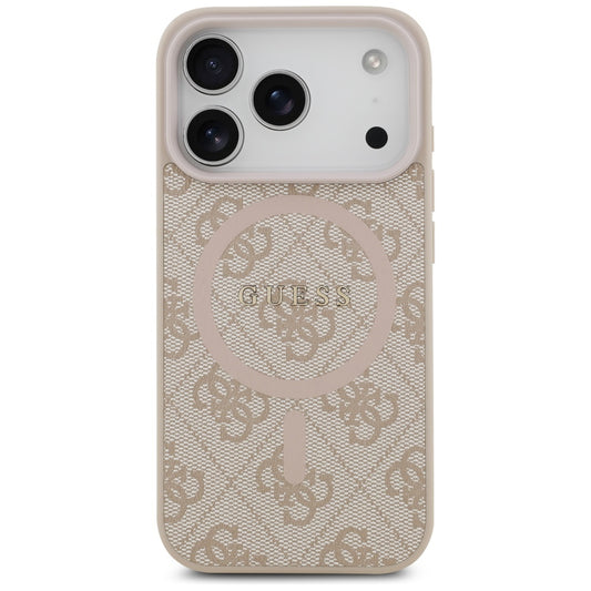 MagSafe cover til Apple iPhone 17 Pro, Guess, 4G Ring Classic Logo, Pink