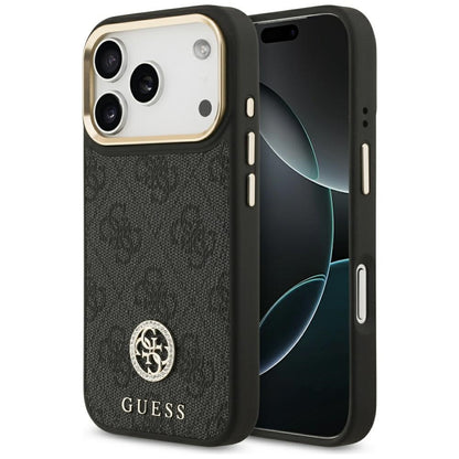 MagSafe cover til Apple iPhone 17 Pro, Guess, 4G Strass Logo, Sort