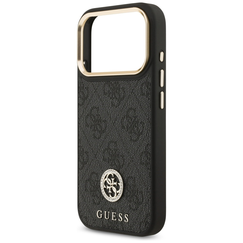 MagSafe cover til Apple iPhone 17 Pro, Guess, 4G Strass Logo, Sort