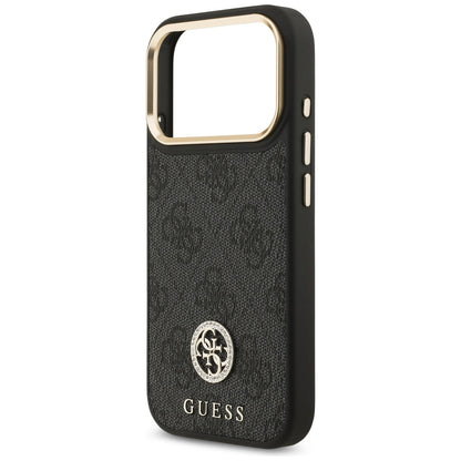 MagSafe cover til Apple iPhone 17 Pro, Guess, 4G Strass Logo, Sort
