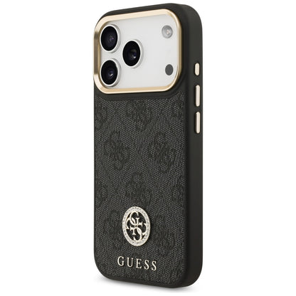 MagSafe cover til Apple iPhone 17 Pro, Guess, 4G Strass Logo, Sort