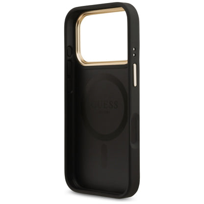 MagSafe cover til Apple iPhone 17 Pro, Guess, 4G Strass Logo, Sort