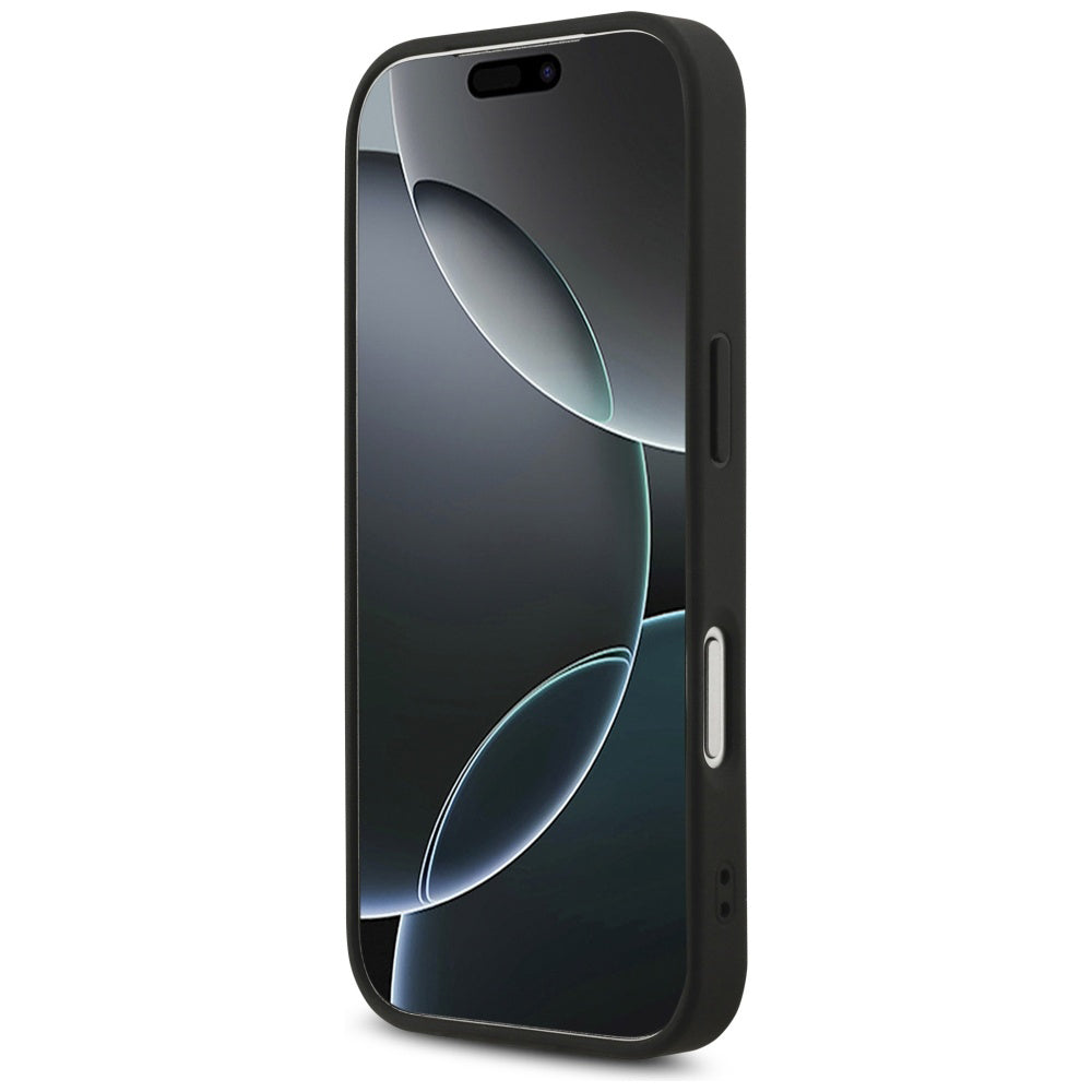 MagSafe cover til Apple iPhone 17 Pro, Guess, 4G Triangle Strass, Sort