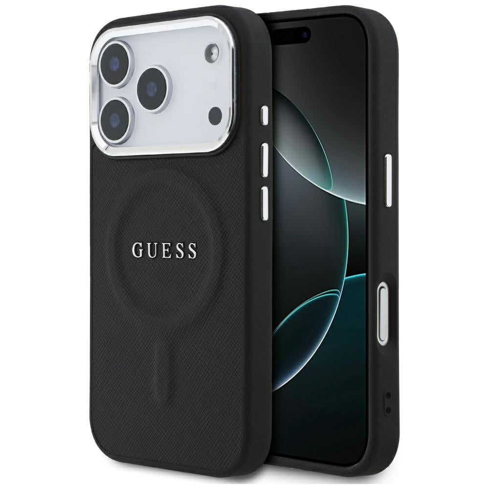 MagSafe cover til Apple iPhone 17 Pro, Guess, Classic Logo, Sort