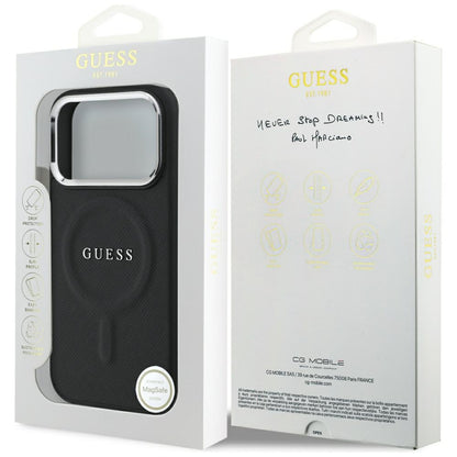 MagSafe cover til Apple iPhone 17 Pro, Guess, Classic Logo, Sort