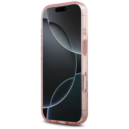 MagSafe cover til Apple iPhone 17 Pro, Guess, IML Flower and Tonal Circle, Pink