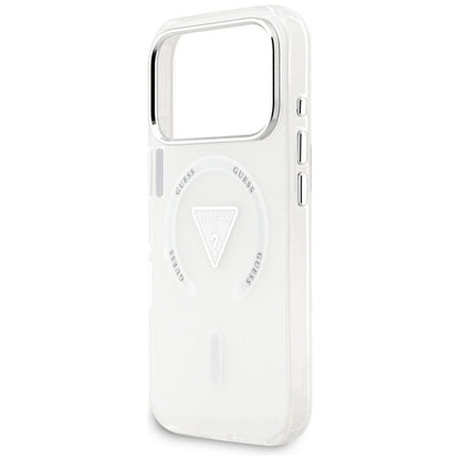 MagSafe cover til Apple iPhone 17 Pro, Guess, IML Gradient Triangle Logo, Transparent