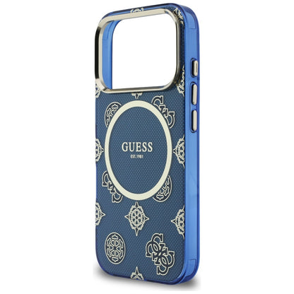 MagSafe cover til Apple iPhone 17 Pro, Guess, IML Peony Dot, Blå