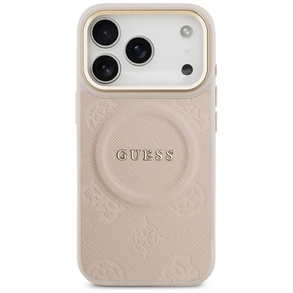 MagSafe cover til Apple iPhone 17 Pro, Guess, Peony Hot Stamp, Pink