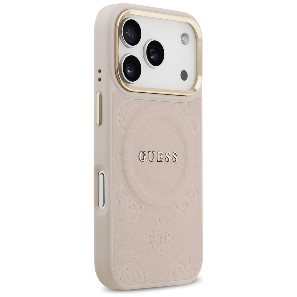 MagSafe cover til Apple iPhone 17 Pro, Guess, Peony Hot Stamp, Pink