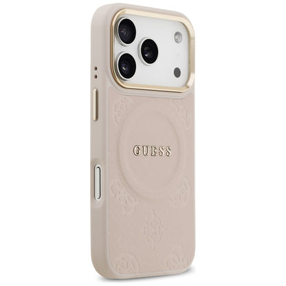 MagSafe cover til Apple iPhone 17 Pro, Guess, Peony Hot Stamp, Pink