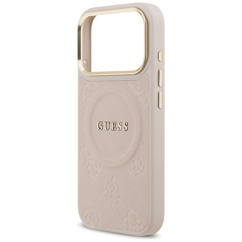 MagSafe cover til Apple iPhone 17 Pro, Guess, Peony Hot Stamp, Pink